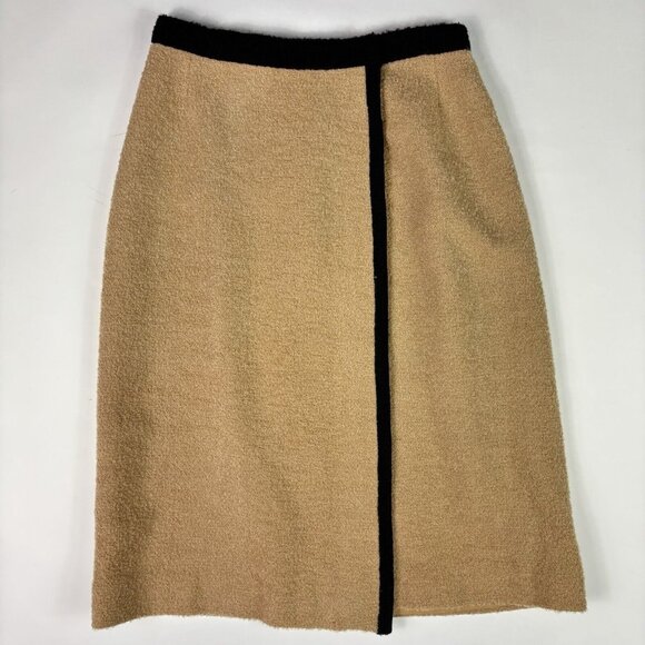 Vintage Isabel Gerhart Skirt 14 pink beige Boucle pin up 50s 60s neutral classic - Picture 5 of 15